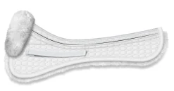 WORLD EQUSTRN BRNDS E.A. Mattes Platinum EWWA Sheepskin Dressage Correction Half Pad Hot