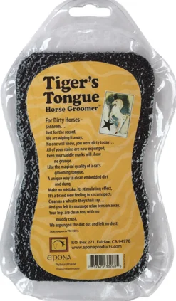 EPONA LTD Epona Tigers Tongue Scrubber Black Best