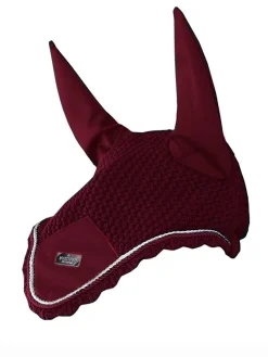 EQUESTRIAN STOCKHOLM Classic Ear Bonnet Cold Deep Red New