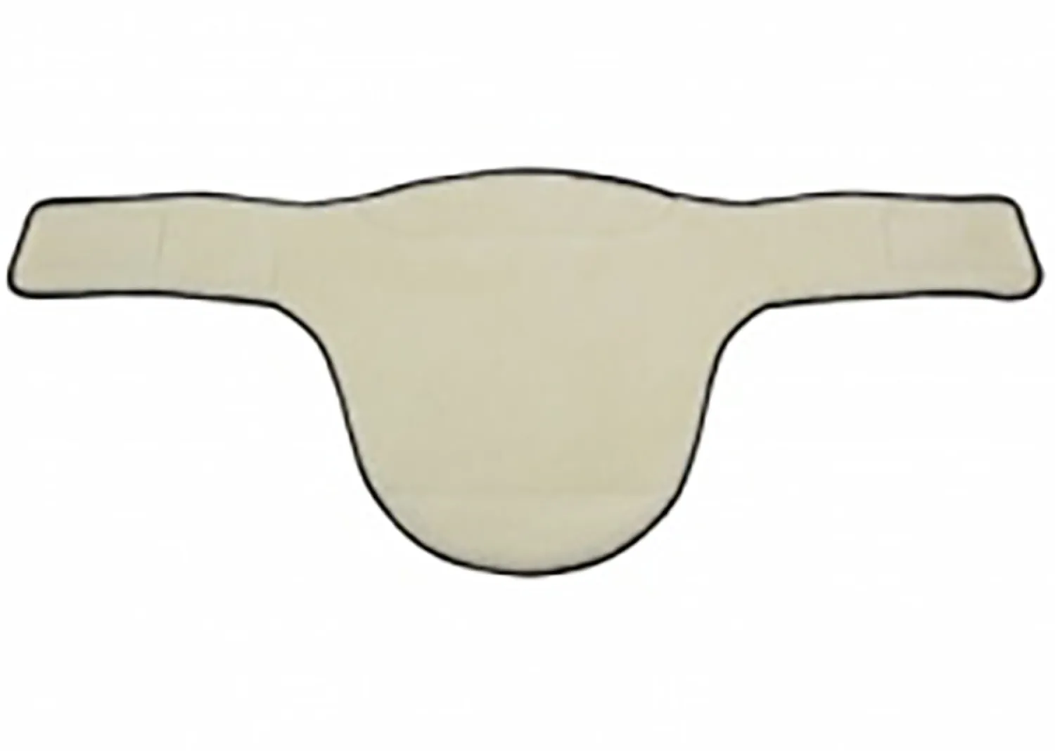 EQUIFIT ® Anatomical BellyGuard Girth with SheepsWool™ T-Foam Liner Brown/Black Hot