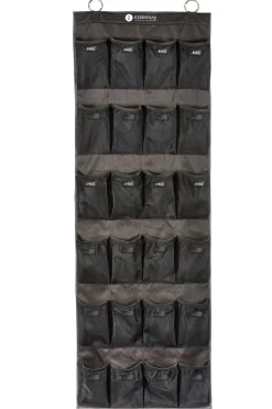 EQUIFIT ® Essential Hanging 24-Pocket Horse Boot Organizer with ID Patches Black Sale