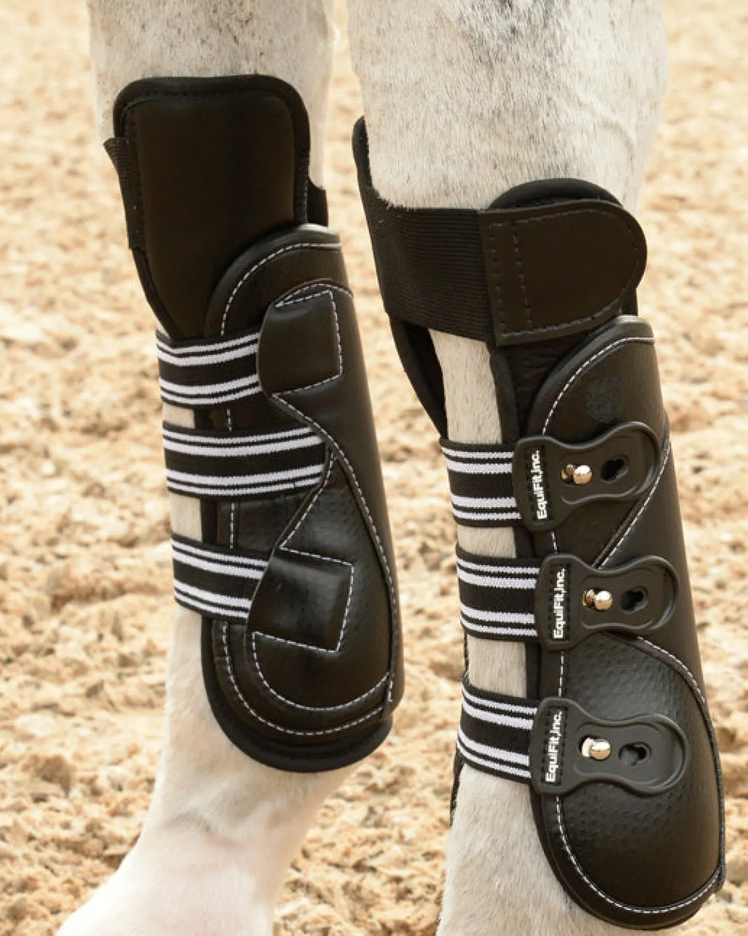 EQUIFIT ® Knock Knee Liners for Front D-Teq™/Eq-Teq™ Boots Black Clearance