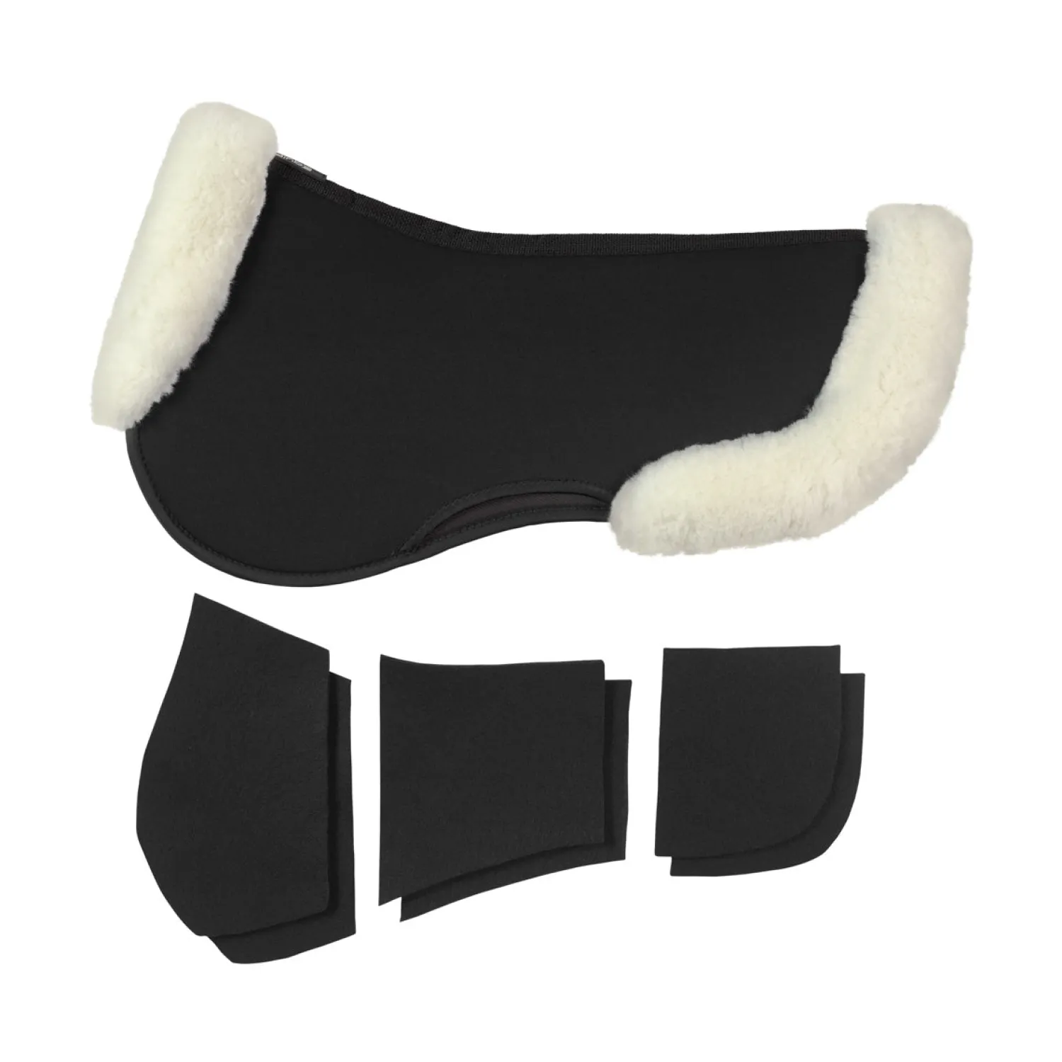 EQUIFIT ® UltraWool™ Thin ImpacTeq® Half Pad with Shims Best