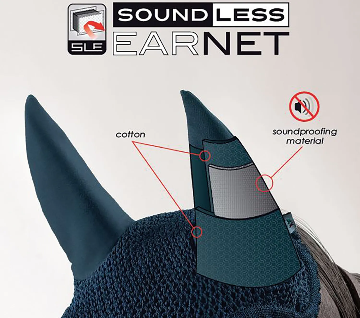 EQUILINE AMERICA Equiline Soundless Ear Net Clearance