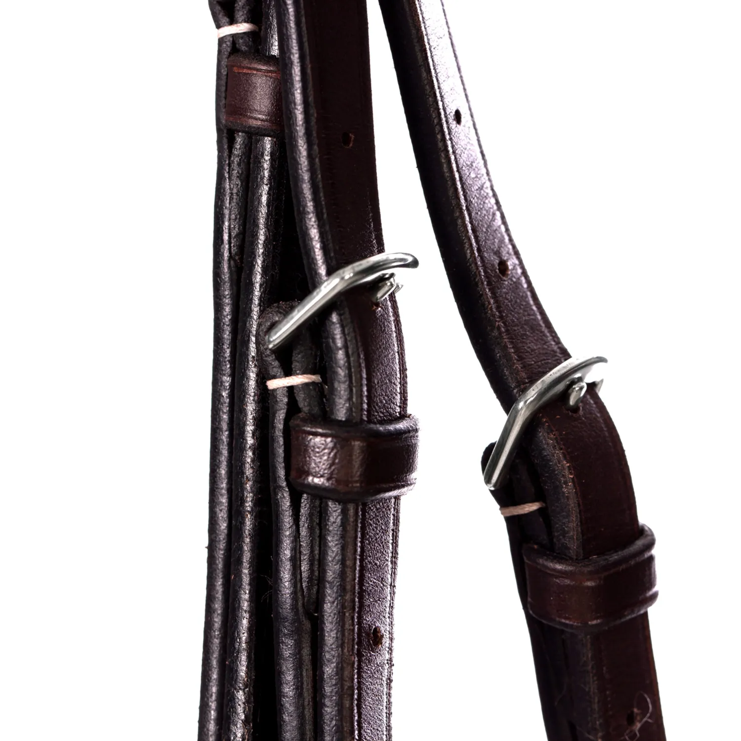 EQUINAVIA Valkyrie Fancy-Stitched Hunter Bridle & Reins Chocolate Brown Sale