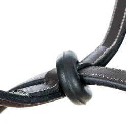 EQUINAVIA Valkyrie Fancy-Stitched Standing Martingale Chocolate Brown Clearance