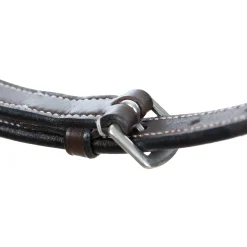 EQUINAVIA Valkyrie Fancy-Stitched Standing Martingale Chocolate Brown Clearance