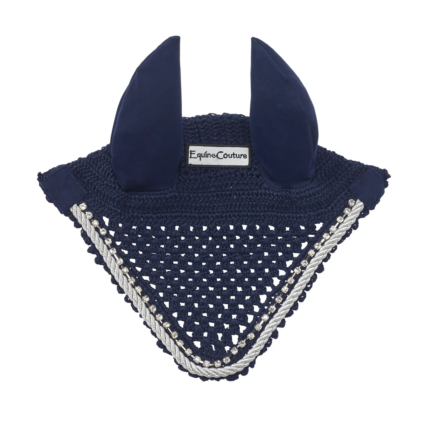 JPC EQUESTRIAN Equine Couture™ Fly Bonnet with Piping and Crystals Sale