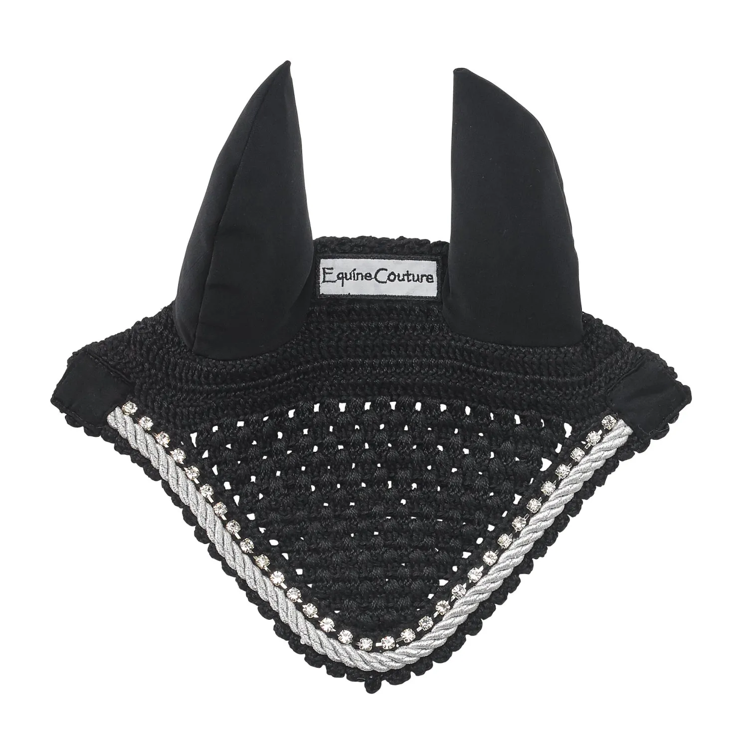 JPC EQUESTRIAN Equine Couture™ Fly Bonnet with Piping and Crystals Sale