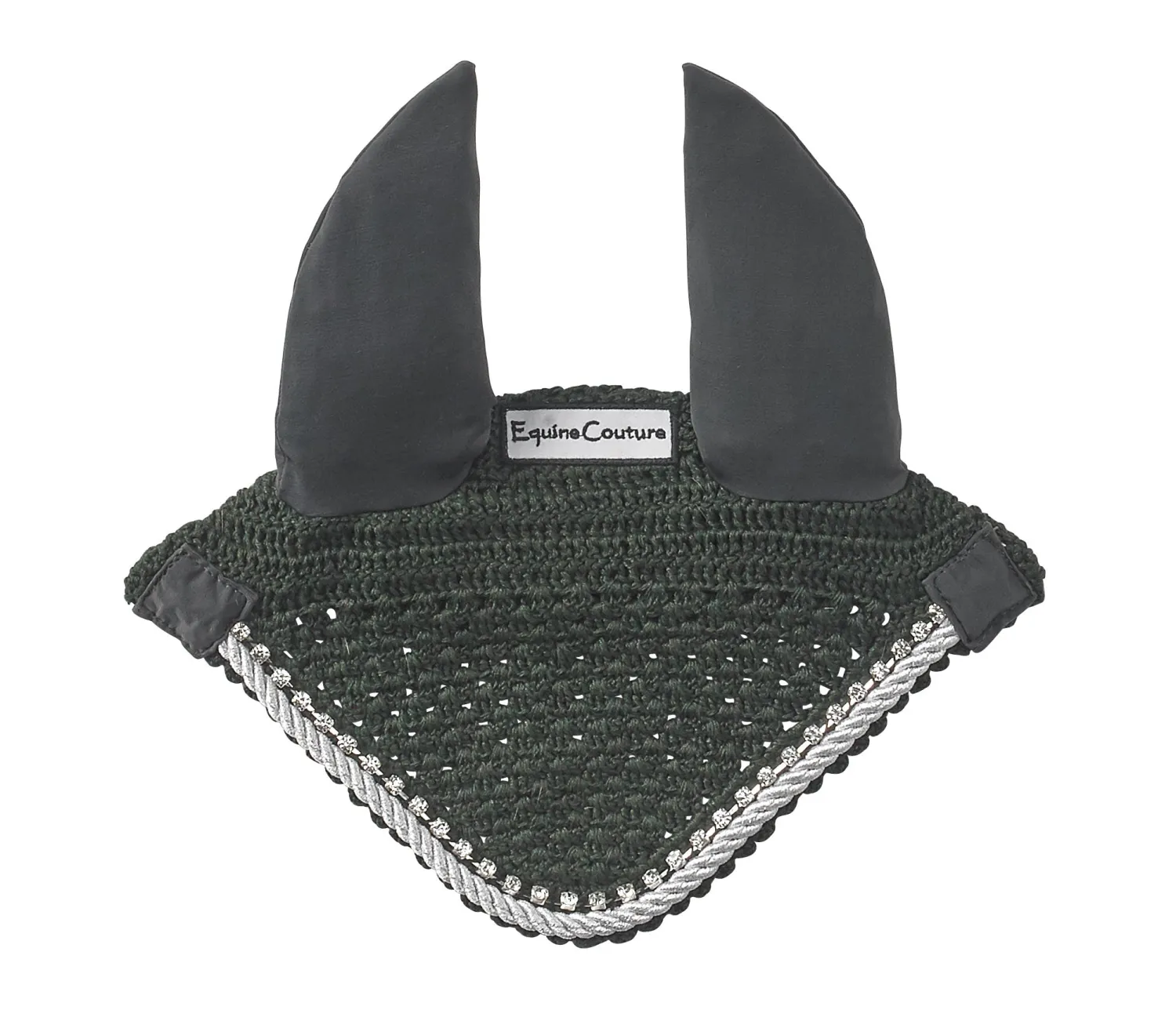 JPC EQUESTRIAN Equine Couture™ Fly Bonnet with Piping and Crystals Sale
