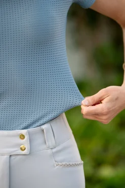 EQUISITE Hallie Short-Sleeve Shirt Hot