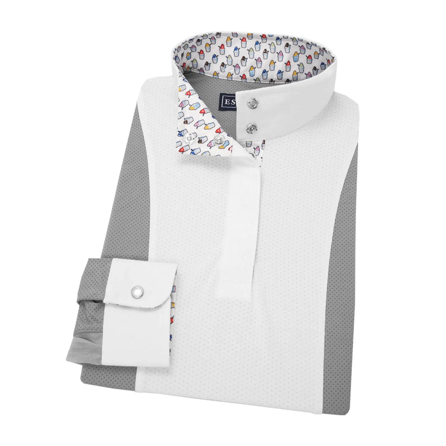 ESSEX CLASSICS Girls’ Luna Performance Long Sleeve Show Shirt Hot