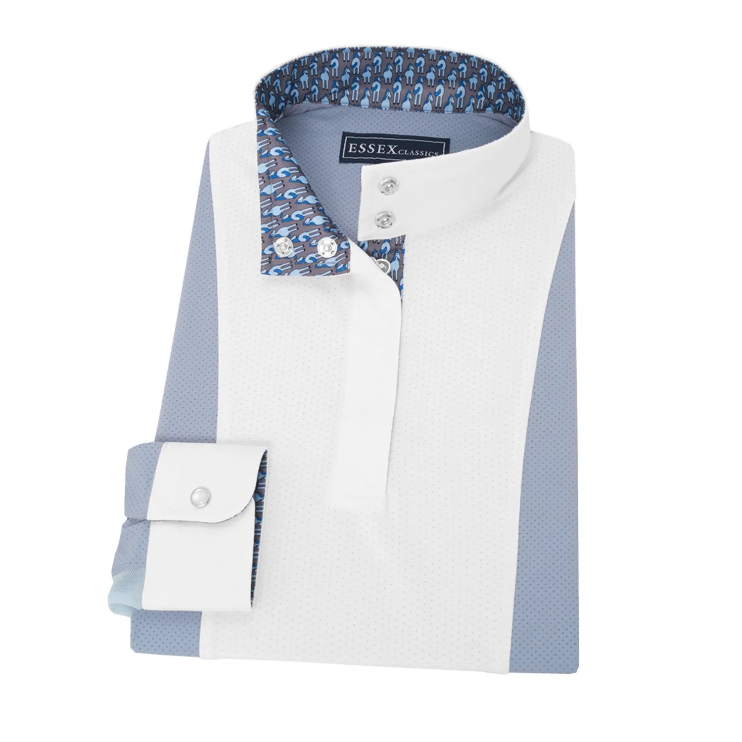 ESSEX CLASSICS Girls’ Luna Performance Long Sleeve Show Shirt Hot