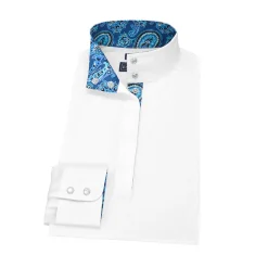 ESSEX CLASSICS Ladies’ Talent Yarn® Straight Collar Long Sleeve Show Shirt Discount