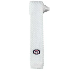 ESSEX CLASSICS Men’s Knit Necktie White/Logo Online