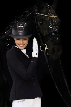 INTER API LTD Fair Play® Ladies’ Taylor Chic RoseGold Show Coat Black Outlet