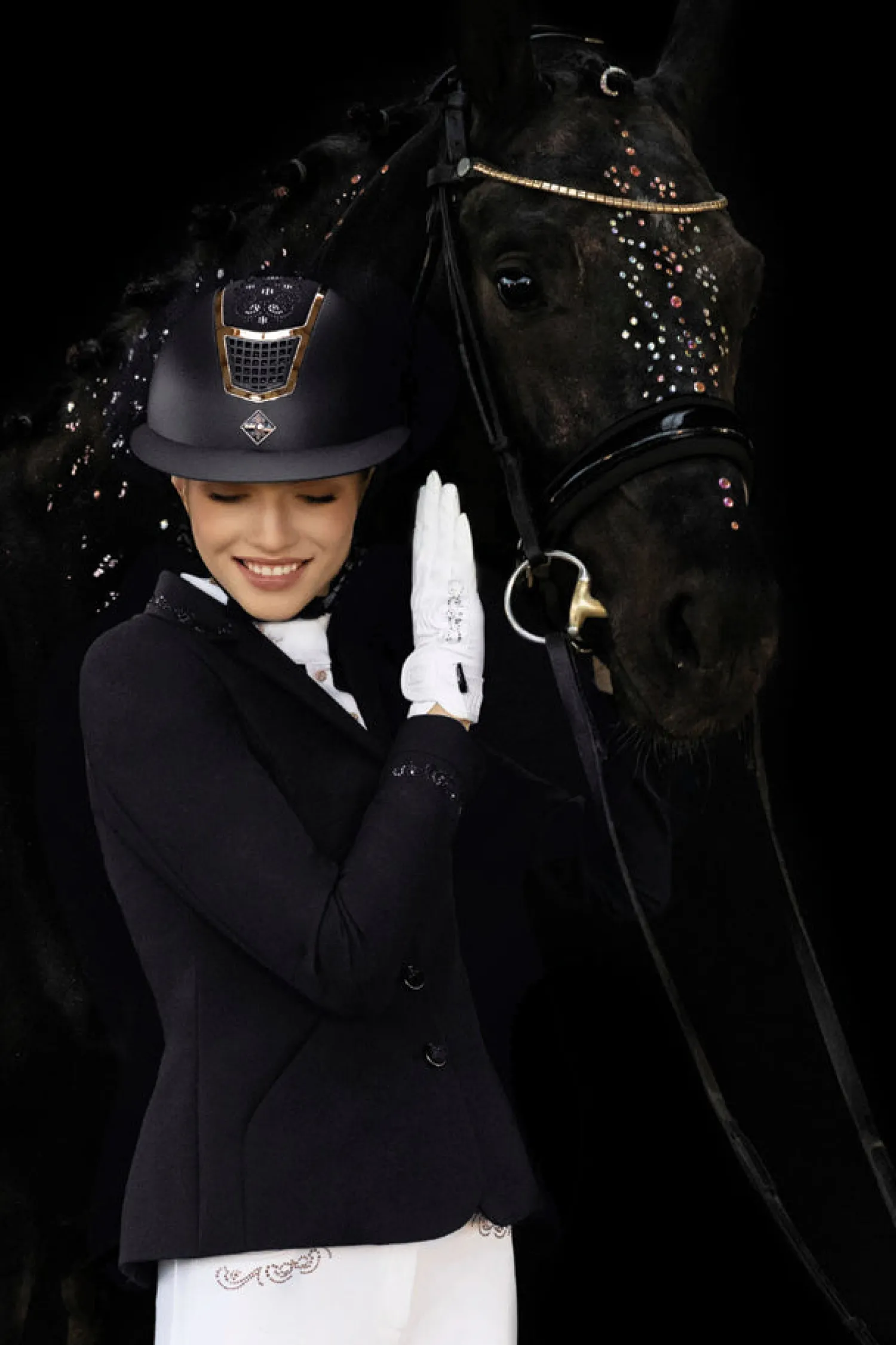 INTER API LTD Fair Play® Ladies’ Taylor Chic RoseGold Show Coat Black Outlet