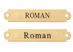 DOVER DROPSHIP Fancy Saddle Nameplate Outlet