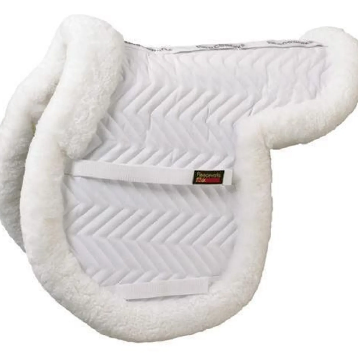 FLEECEWORKS ™ Show Hunter Sheepskin Trim Pad with Perfect Balance Technology White Clearance