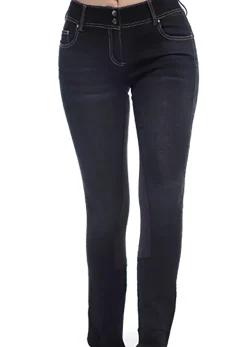 GOODE RIDER ™ Ladies’ Equestrian Jean Full-Seat Breech Black Denim Outlet