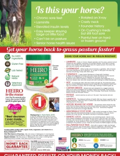 RJ MATTHEWS Heiro™ Healthy Equine Insulin Rescue Organical Hot