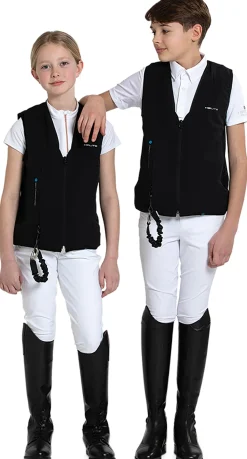 HANSEN DISTRIBUTION Helite Children’s Zip’In 2 Airbag Vest Black Hot