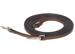 JPC EQUESTRIAN Henri de Rivel Breastplate Draw Reins - Full Leather with Breastplate Snap Sale