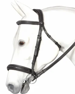 JPC EQUESTRIAN Henri de Rivel Mono Crown Bridle with Padded Wide Noseband Outlet