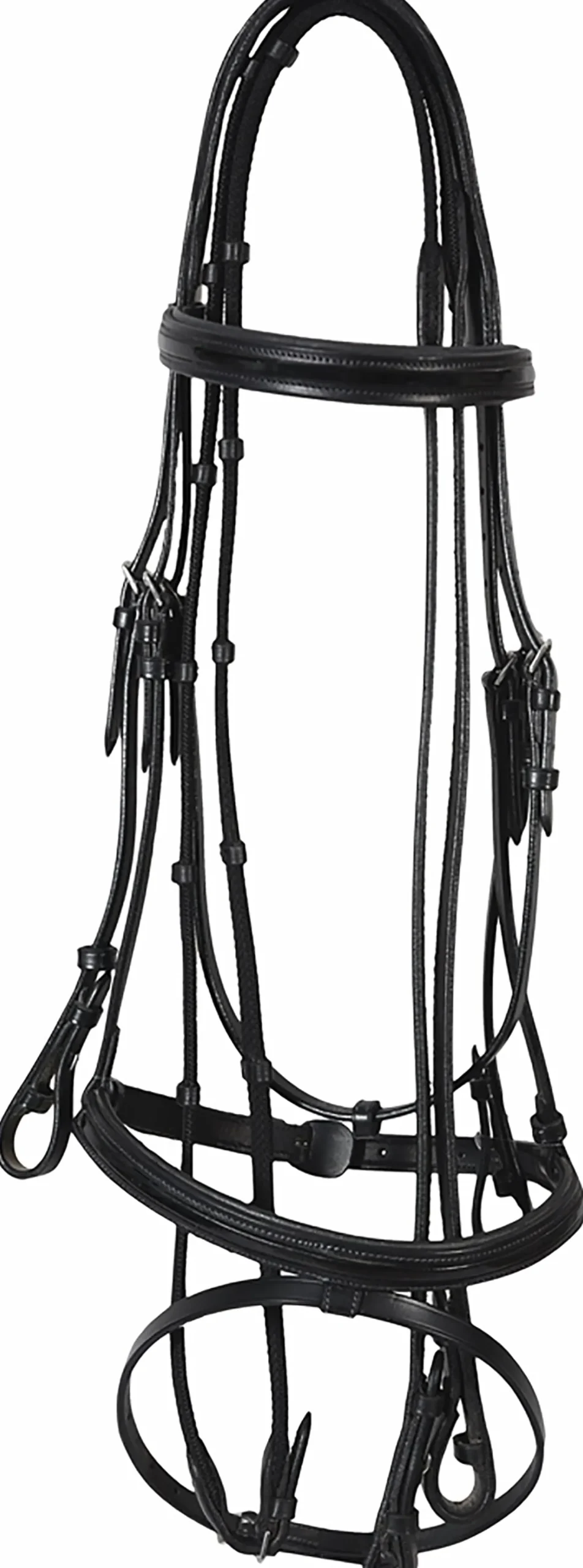 JPC EQUESTRIAN Henri de Rivel Piaffe Mono Crown Bridle with Flash Noseband & Patent Leather Clearance