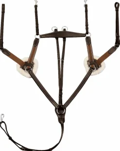 JPC EQUESTRIAN Henri de Rivel Pro 5-Point Elastic Breastplate Martingale with Running Attachment