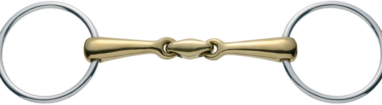 GEM-HERM SPRENGER Herm Sprenger® Copper Plus Double-Jointed Loose Ring Snaffle Bit (18mm) Clearance
