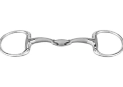 GEM-HERM SPRENGER Herm Sprenger® Satinox Double-Jointed Eggbutt Snaffle Bit with 14mm Mouth Stainless New