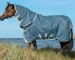 HORSEWARE ® Ireland Amigo® AmEco 12 Plus Turnout Sheet Teal/Grey Clearance