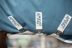 HORSEWARE ® Ireland Amigo® AmEco 12 Plus Turnout Sheet Teal/Grey Clearance