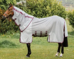 HORSEWARE ® Ireland Amigo® Bug Buster® with No-Fly Zone™ Silver/Burgundy
