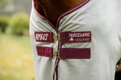 HORSEWARE ® Ireland Amigo® Bug Buster® with No-Fly Zone™ Silver/Burgundy
