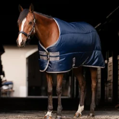 HORSEWARE ® Ireland Amigo® Ripstop Insulator Pony Stable Blanket - 100G Navy/Titanium Grey
