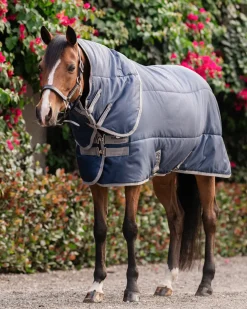HORSEWARE ® Ireland Amigo® Ripstop Insulator Stable Pony Plus Blanket - 200G Navy/Titanium Grey Sale