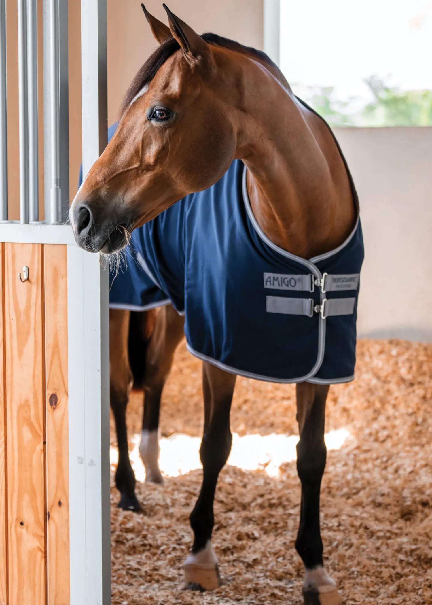 HORSEWARE ® Ireland Amigo® Stable Sheet–Core Color Navy/Titanium Grey/Silver Online