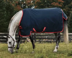 HORSEWARE ® Ireland Exclusive 600D 100 Gram Ripstop Turnout Blanket Navy/Red Sale