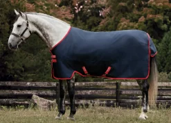 HORSEWARE ® Ireland Exclusive 600D 100 Gram Ripstop Turnout Blanket Navy/Red Sale