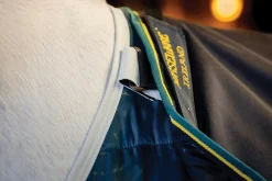 HORSEWARE ® Ireland Rambo® Duo Force 2.0 Turnout Blanket Navy/Teal Discount