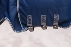 HORSEWARE ® Ireland Rambo® Optimo Stable Sheet Navy/Thunderstorm Grey/Silver Sale