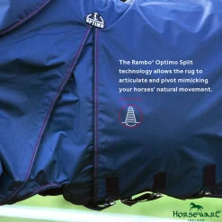 HORSEWARE ® Ireland Rambo® Optimo Turnout Blanket Hot