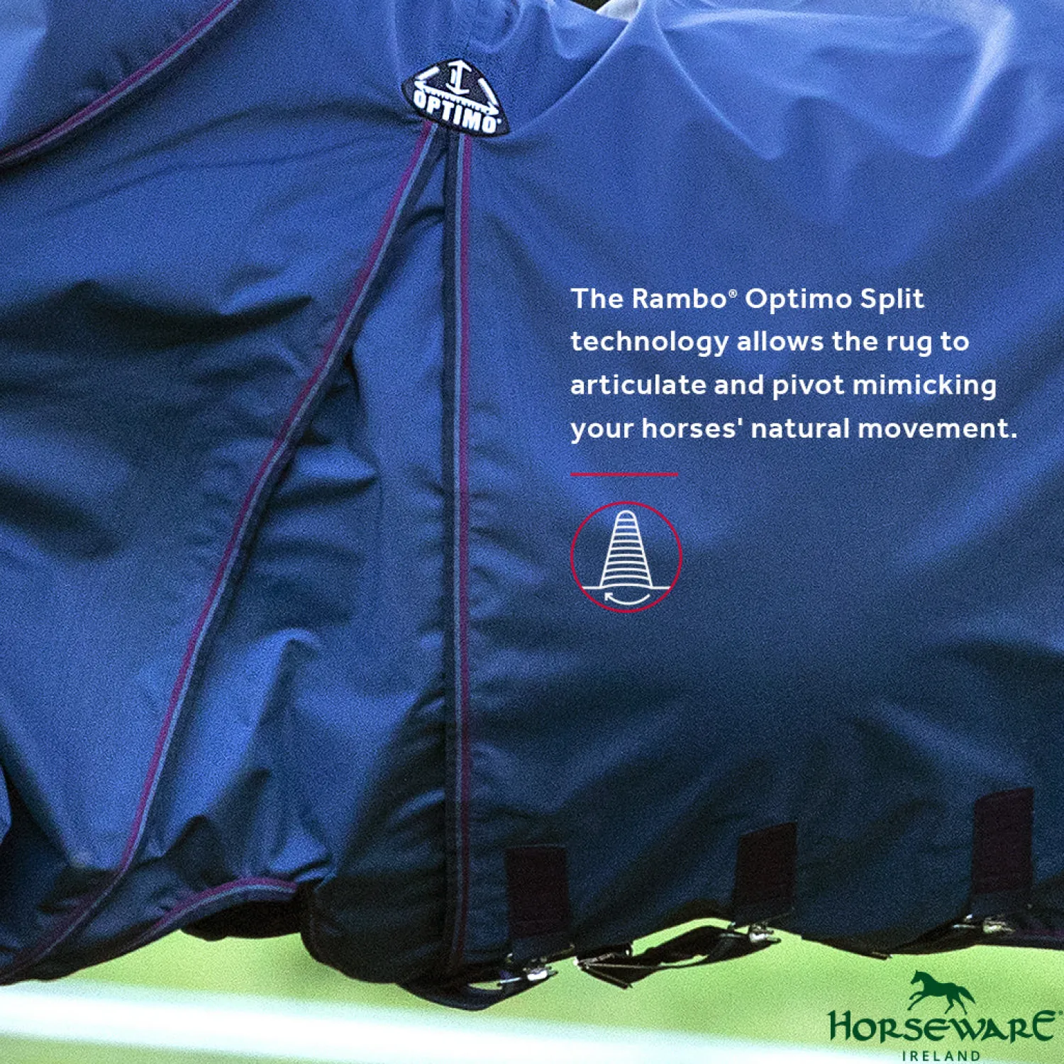 HORSEWARE ® Ireland Rambo® Optimo Turnout Blanket Hot