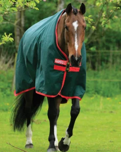 HORSEWARE ® Ireland Rambo® Original 1000D Heavyweight Turnout–400G Green/Red New