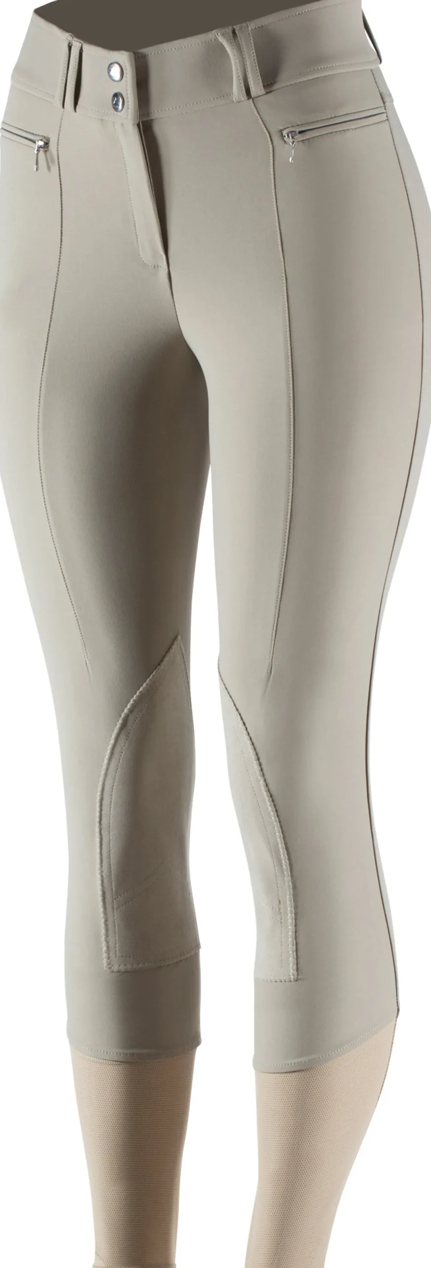 EQUINAVIA Horze Ladies’ Angelina Synthetic Leather Knee-Patch Breech Hot