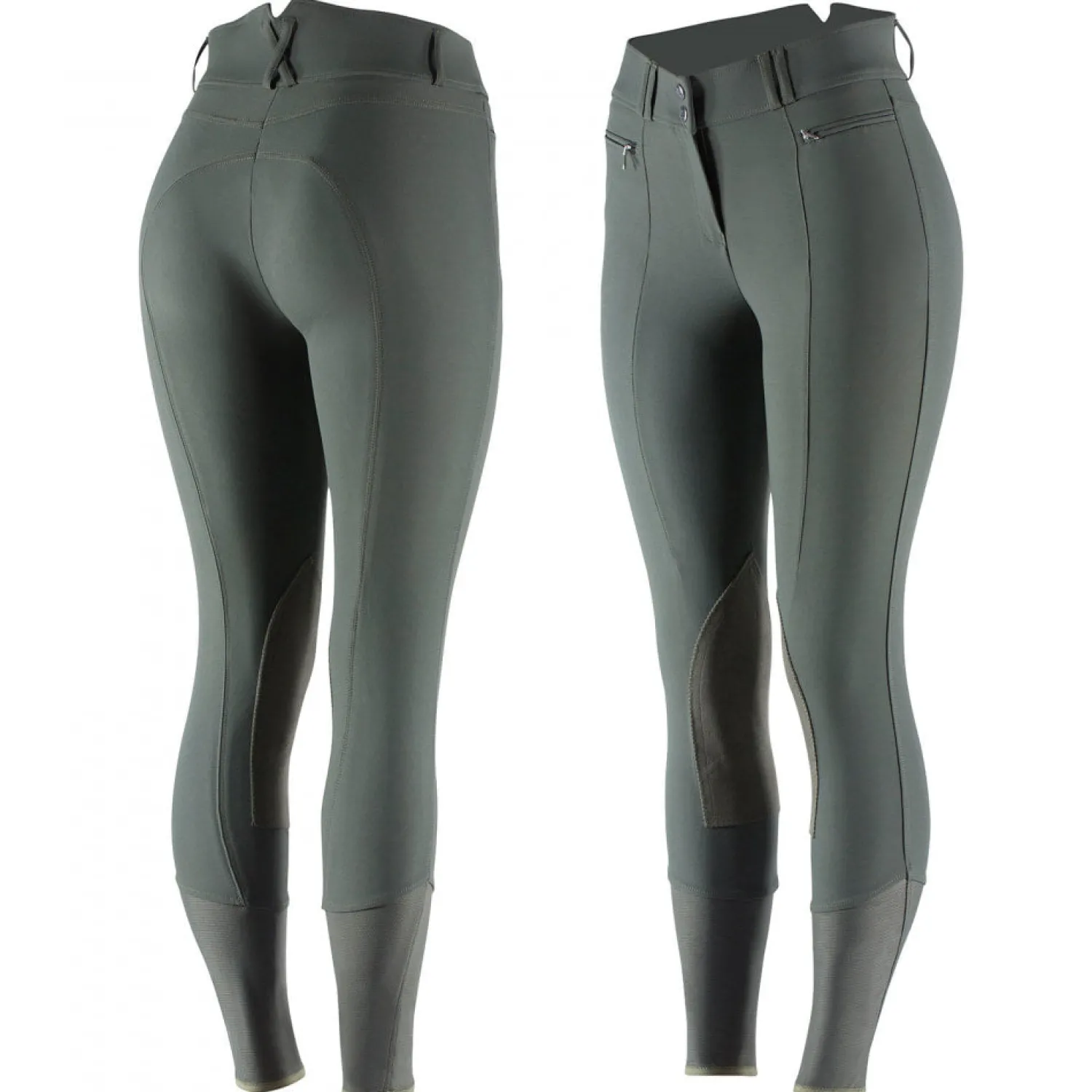 EQUINAVIA Horze Ladies’ Angelina Synthetic Leather Knee-Patch Breech Hot