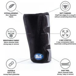 MACKINNON Ice Horse® Pony Hock Wrap Black Hot
