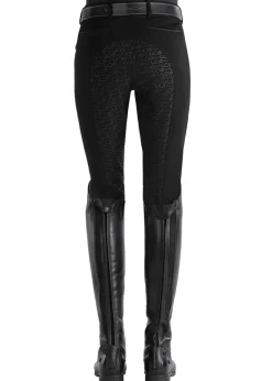 SUPERHOUSE IconEQ™ Ladies’ Wellesley Classic Piped Full-Seat Breech Black/Charcoal Sale